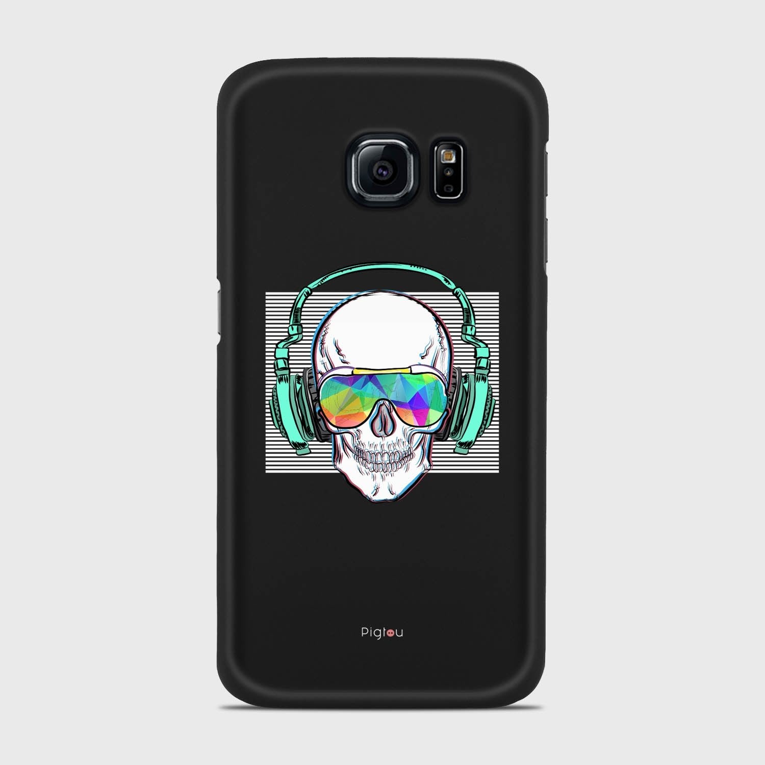 SKELETON Samsung Galaxy S6 Edge case - thin fit matte black (D133)