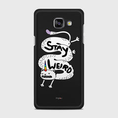 STAY WEIRD Samsung Galaxy A5 (2016) case - thin fit matte black (D134)