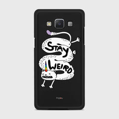 STAY WEIRD Samsung Galaxy A5 (2015) case - thin fit matte black (D134)