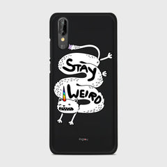 STAY WEIRD Huawei P20 case - thin fit matte black (D134)