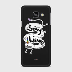 STAY WEIRD Samsung Galaxy A3 (2016) case - thin fit matte black (D134)