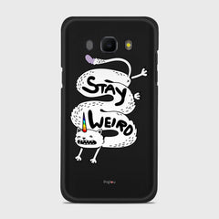 STAY WEIRD Samsung Galaxy J5 (2016) case - thin fit matte black (D134)