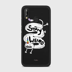 STAY WEIRD Huawei P20 Lite case - thin fit matte black (D134)