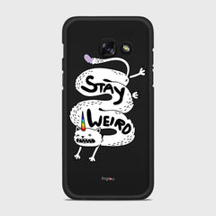 STAY WEIRD Samsung Galaxy A3 (2017) case - thin fit matte black (D134)