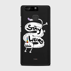 STAY WEIRD Huawei P9 case - thin fit matte black (D134)