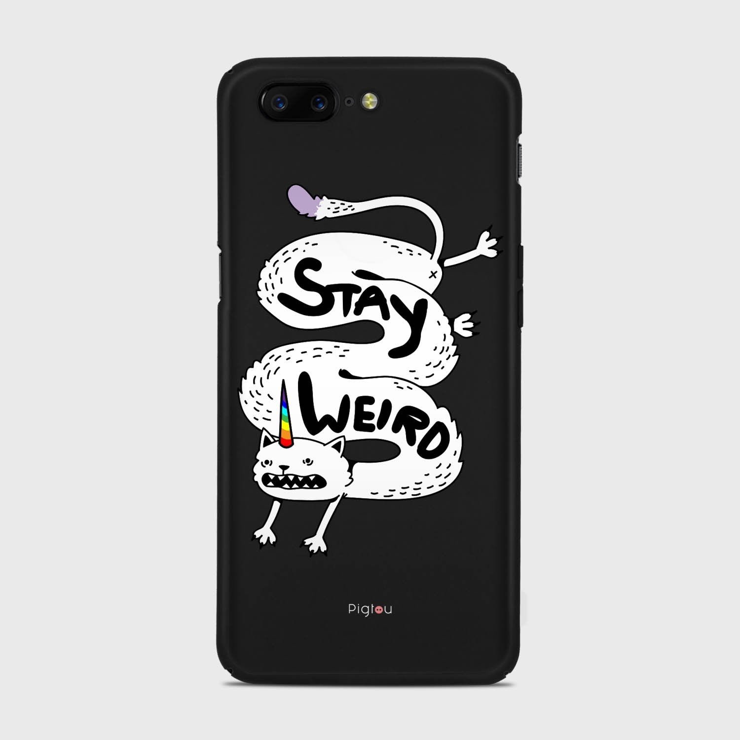 STAY WEIRD Samsung Galaxy A3 (2015) case - thin fit matte black (D134)