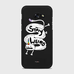 STAY WEIRD Samsung Galaxy A5 (2017) case - thin fit matte black (D134)