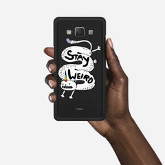 STAY WEIRD Samsung Galaxy A5 (2015) case - thin fit matte black (D134)