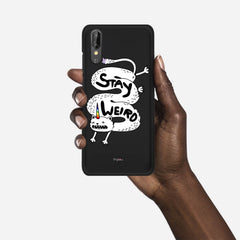 STAY WEIRD Huawei P20 case - thin fit matte black (D134)