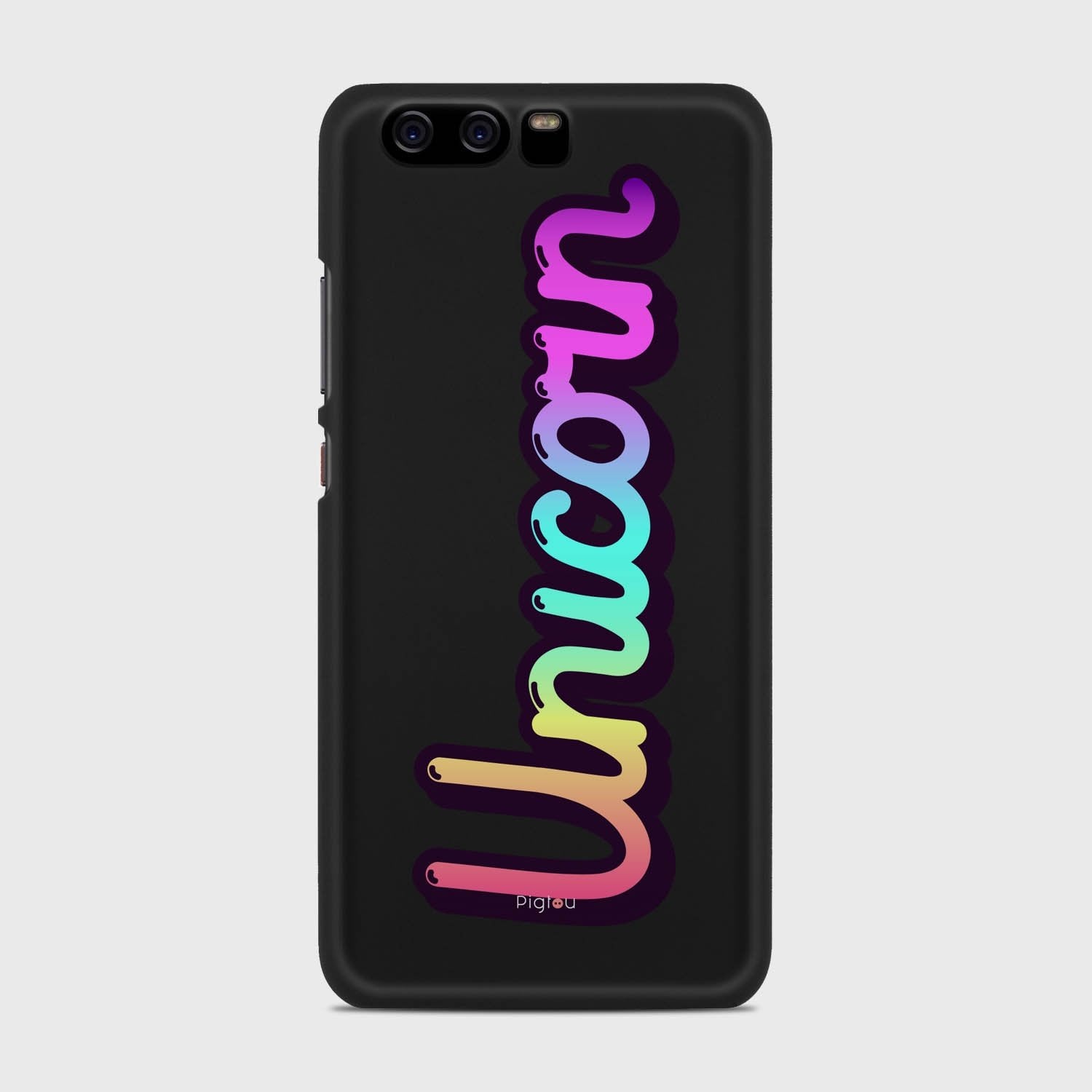 RAINBOW UNICORN Huawei P10 case - thin fit matte black (D135)