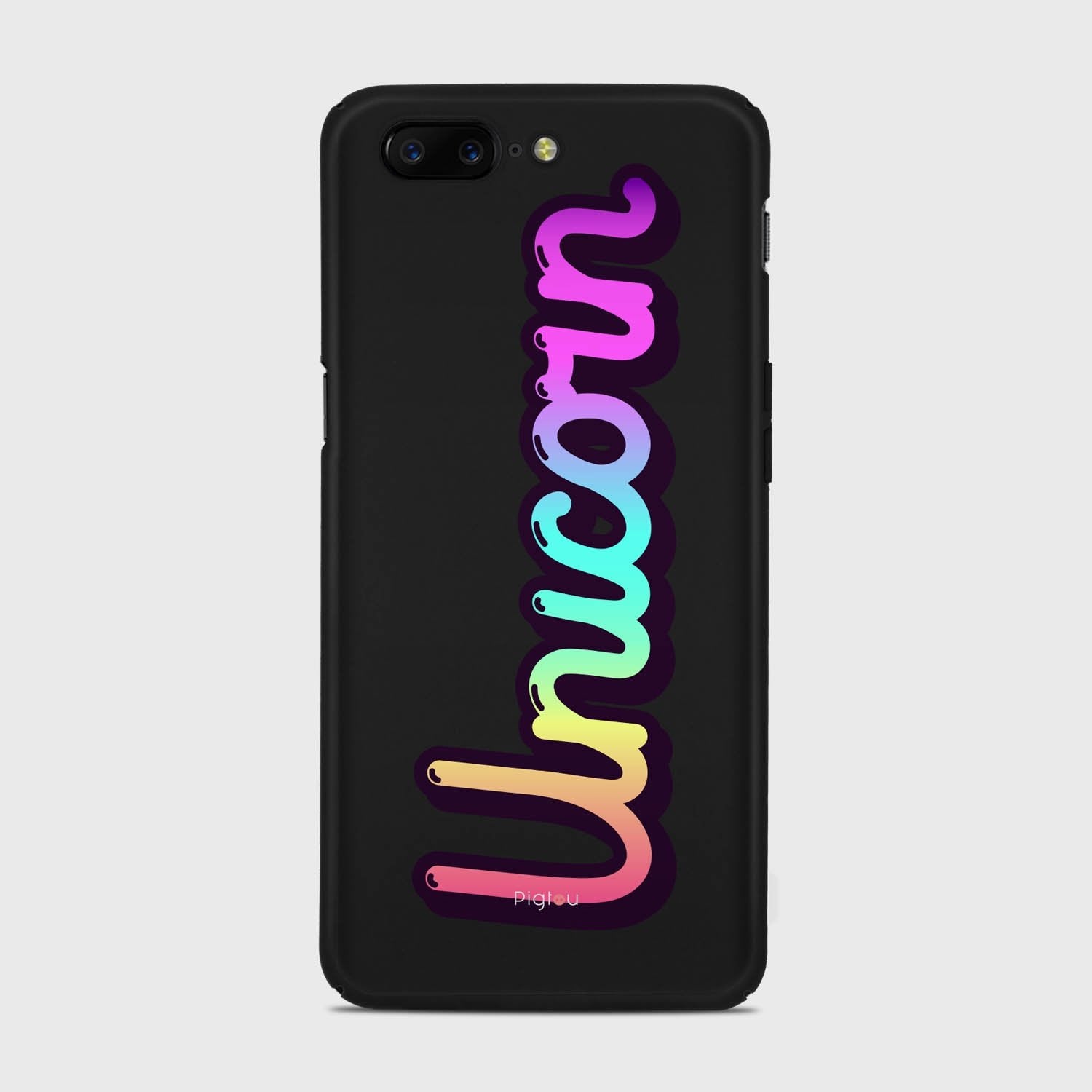 RAINBOW UNICORN Samsung Galaxy A3 (2015) case - thin fit matte black (D135)