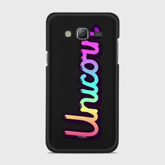 RAINBOW UNICORN Samsung Galaxy J5 (2015) case - thin fit matte black (D135)