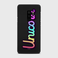 RAINBOW UNICORN Samsung Galaxy S9 Plus case - thin fit matte black (D135)