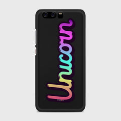 RAINBOW UNICORN Huawei P10 case - thin fit matte black (D135)