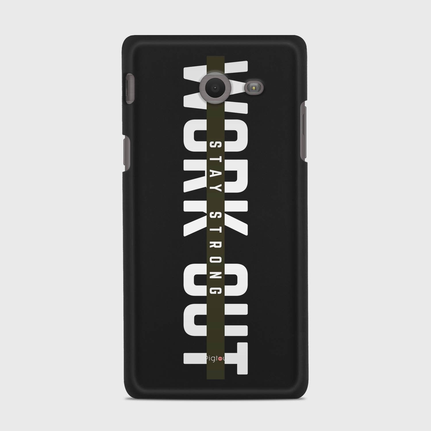 WORK OUT Samsung Galaxy J5 (2017) Verizon case - thin fit matte black (D136)