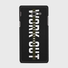 WORK OUT Samsung Galaxy J5 (2017) Verizon case - thin fit matte black (D136)
