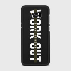 WORK OUT Samsung Galaxy S8 case - thin fit matte black (D136)