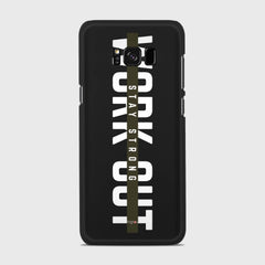 WORK OUT Samsung Galaxy S8 Plus case - thin fit matte black (D136)