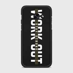 WORK OUT Samsung Galaxy A3 (2017) case - thin fit matte black (D136)