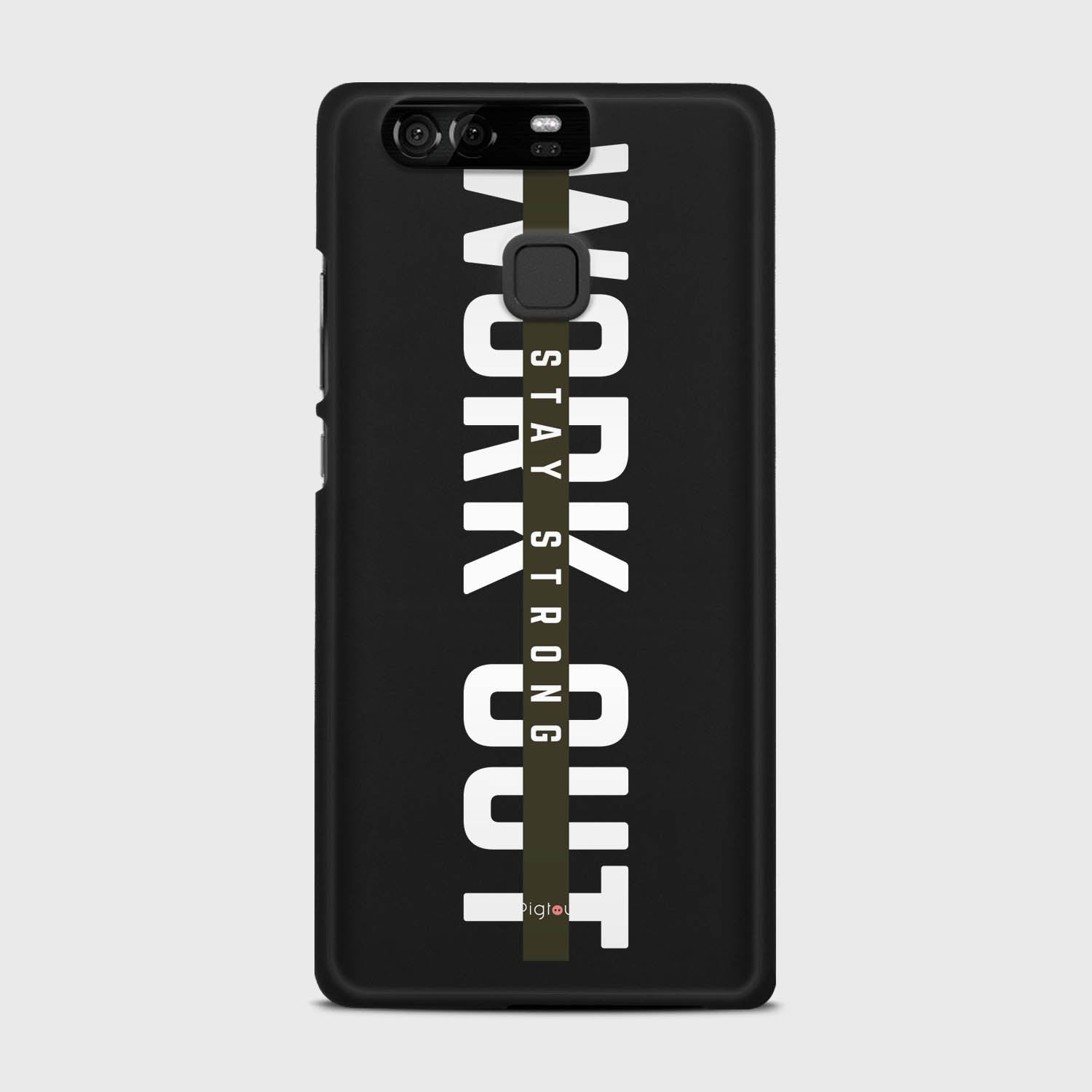 WORK OUT Huawei P9 case - thin fit matte black (D136)
