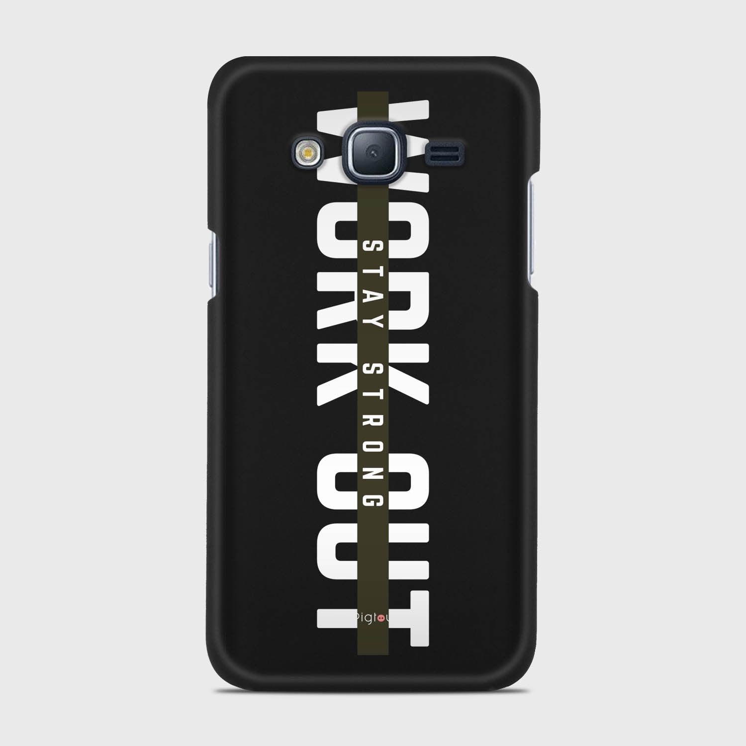 WORK OUT Samsung Galaxy J3 (2016) case - thin fit matte black (D136)