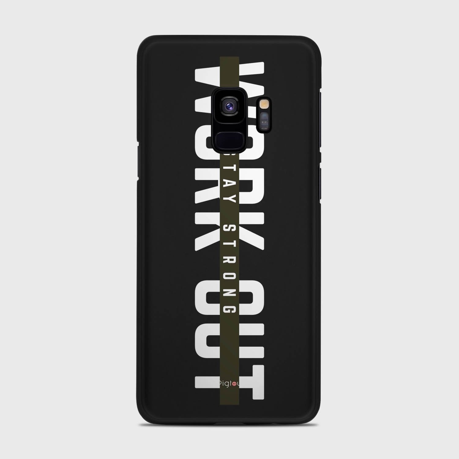 WORK OUT Samsung Galaxy S9 case - thin fit matte black (D136)