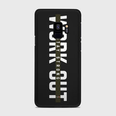 WORK OUT Samsung Galaxy S9 case - thin fit matte black (D136)