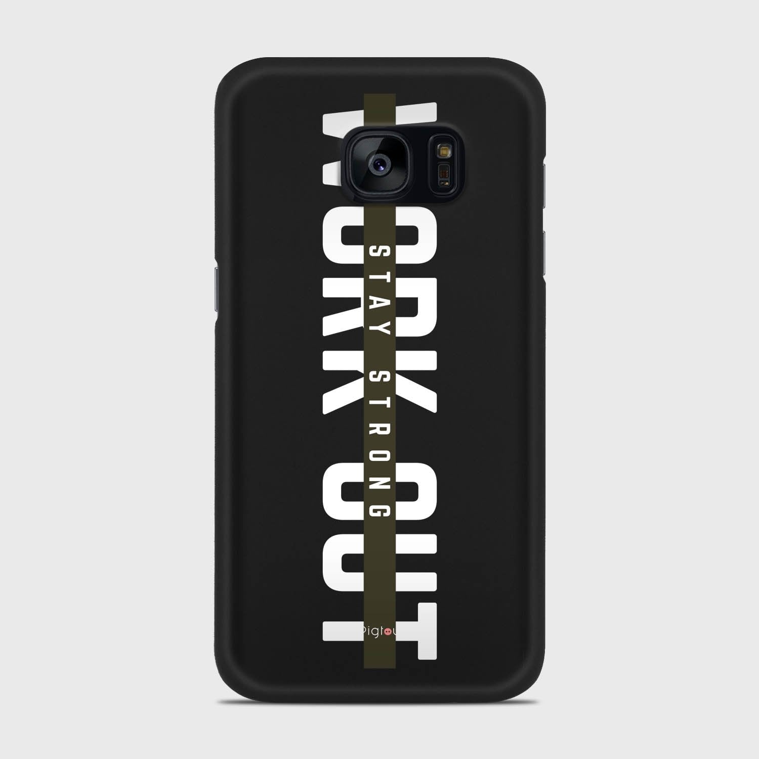 WORK OUT Samsung Galaxy S7 case - thin fit matte black (D136)