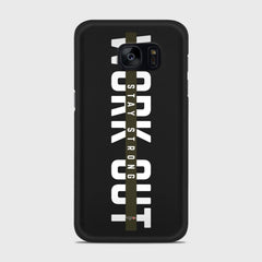 WORK OUT Samsung Galaxy S7 case - thin fit matte black (D136)