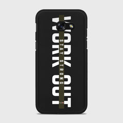 WORK OUT Samsung Galaxy A5 (2017) case - thin fit matte black (D136)