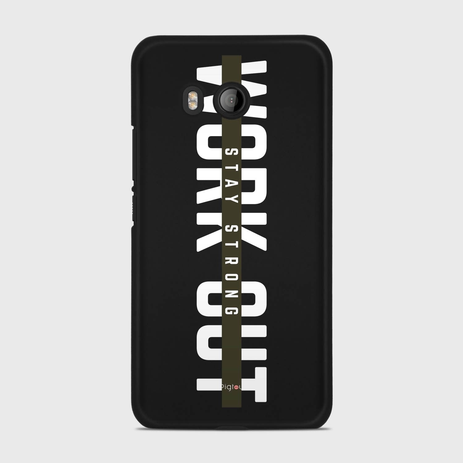 WORK OUT HTC U11 case - thin fit matte black (D136)