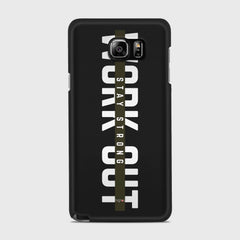 WORK OUT Samsung Galaxy Note 5 case - thin fit matte black (D136)