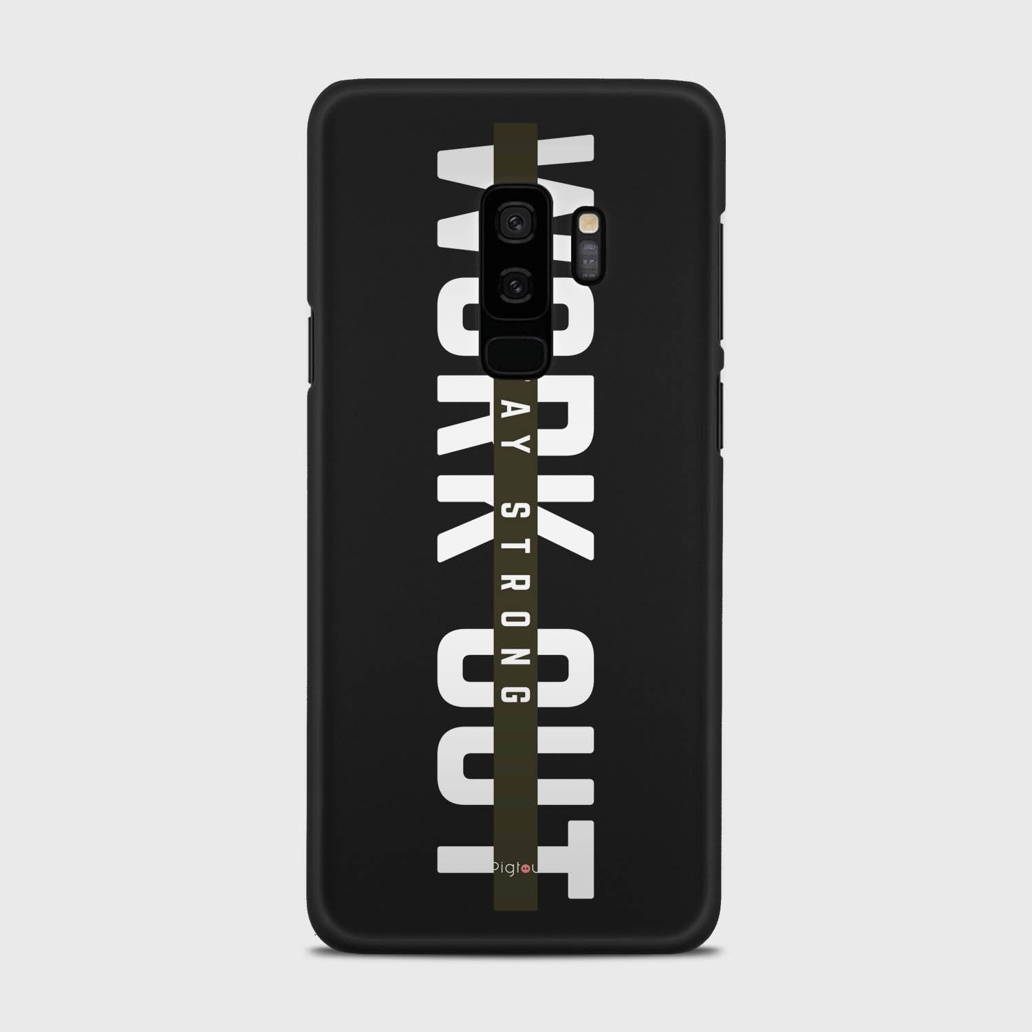 WORK OUT Samsung Galaxy S9 Plus case - thin fit matte black (D136)