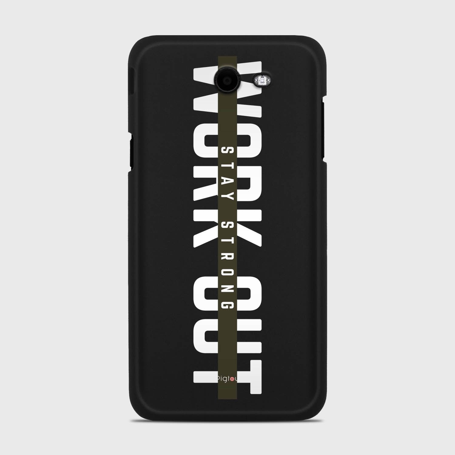 WORK OUT Samsung Galaxy J7 (2017) Verizon case - thin fit matte black (D136)
