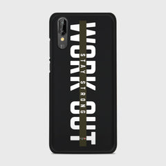 WORK OUT Huawei P20 case - thin fit matte black (D136)