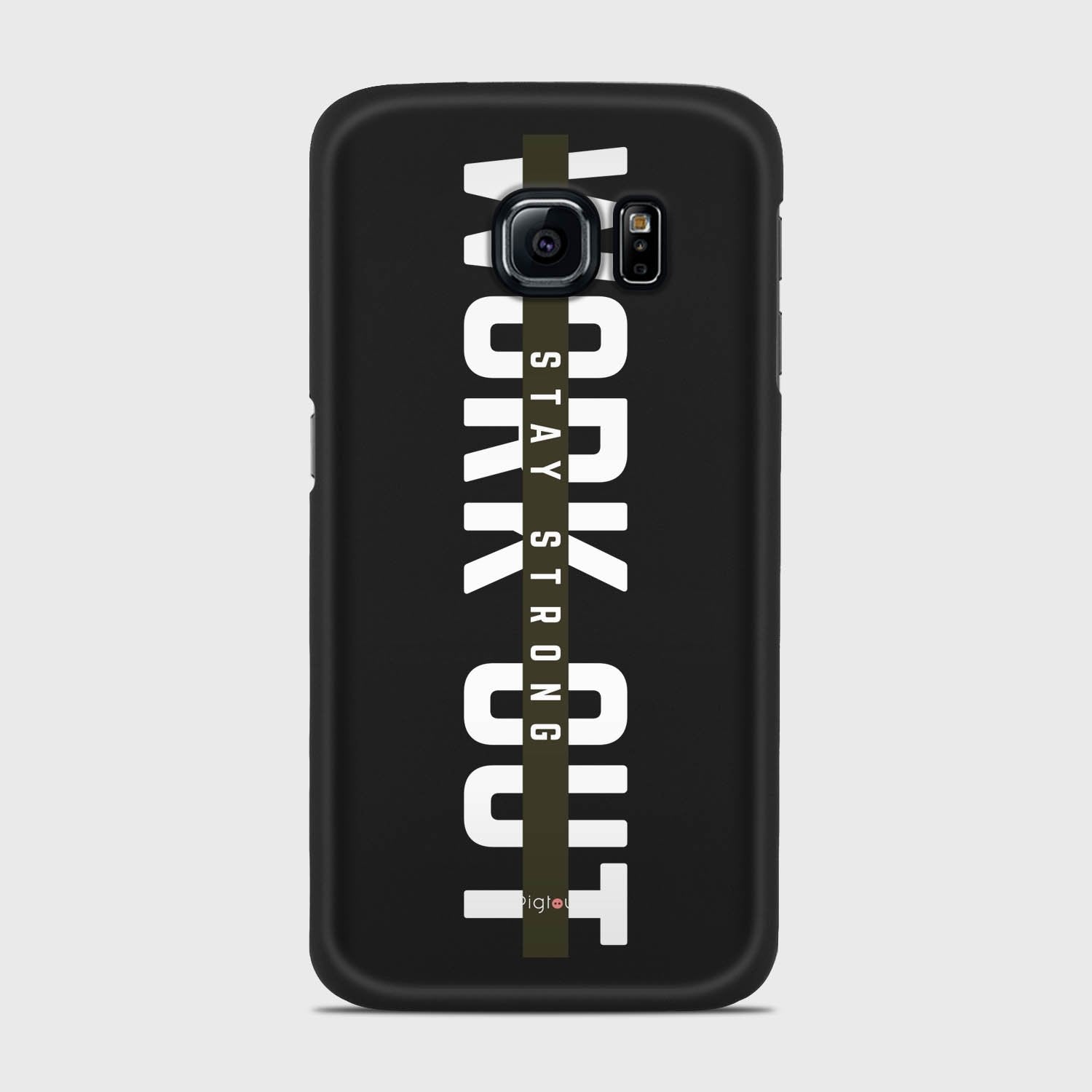 WORK OUT Samsung Galaxy S6 Edge case - thin fit matte black (D136)