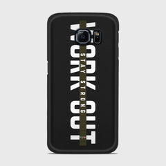 WORK OUT Samsung Galaxy S6 Edge case - thin fit matte black (D136)