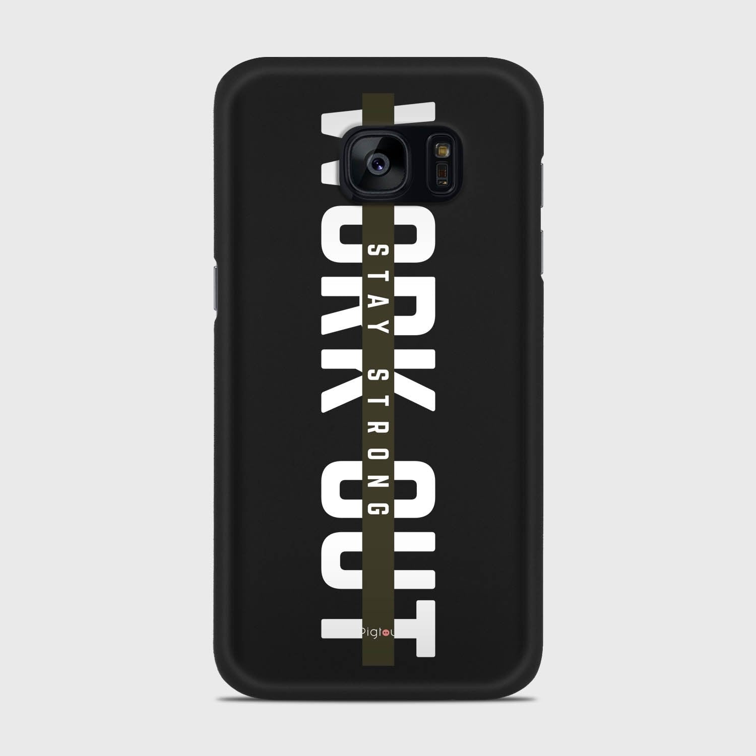 WORK OUT Samsung Galaxy S7 Edge case - thin fit matte black (D136)