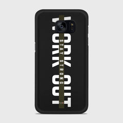 WORK OUT Samsung Galaxy S7 Edge case - thin fit matte black (D136)