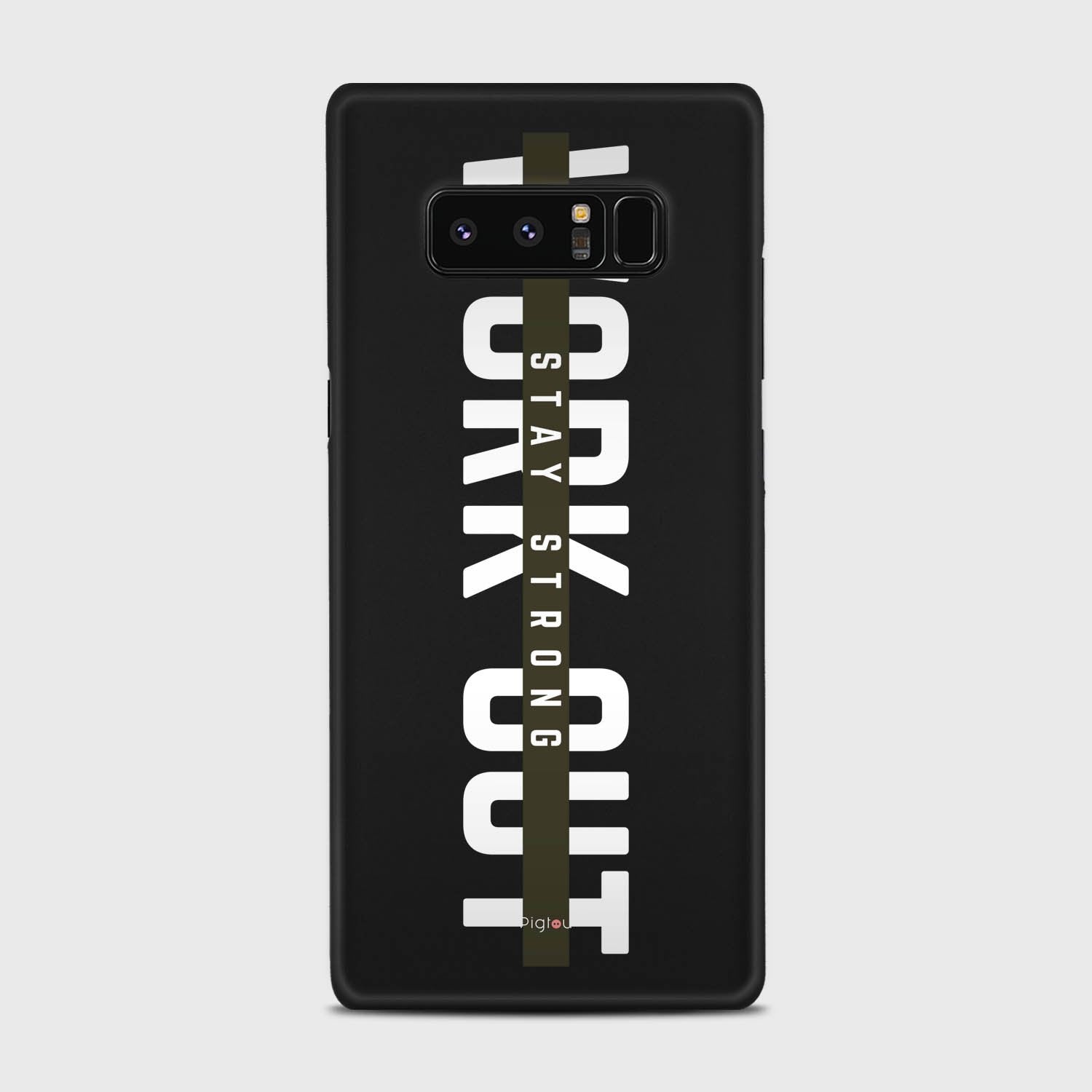 WORK OUT Samsung Galaxy Note 8 case - thin fit matte black (D136)