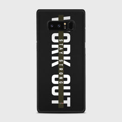 WORK OUT Samsung Galaxy Note 8 case - thin fit matte black (D136)