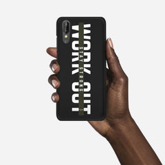 WORK OUT Huawei P20 case - thin fit matte black (D136)