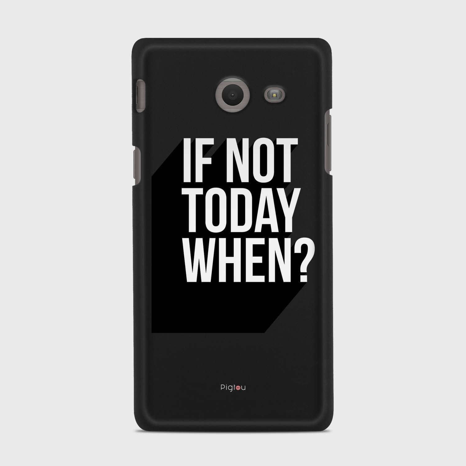IF NOT TODAY WHEN Samsung Galaxy J5 (2017) Verizon case - thin fit matte black (D139)