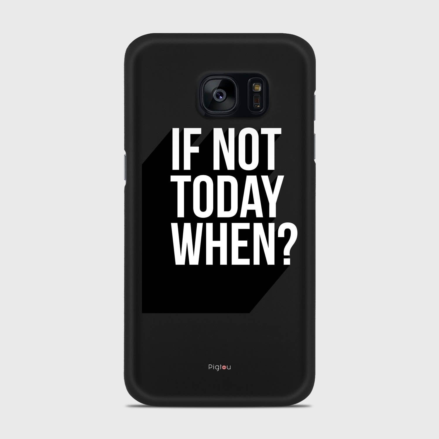 IF NOT TODAY WHEN Samsung Galaxy S7 Edge case - thin fit matte black (D139)