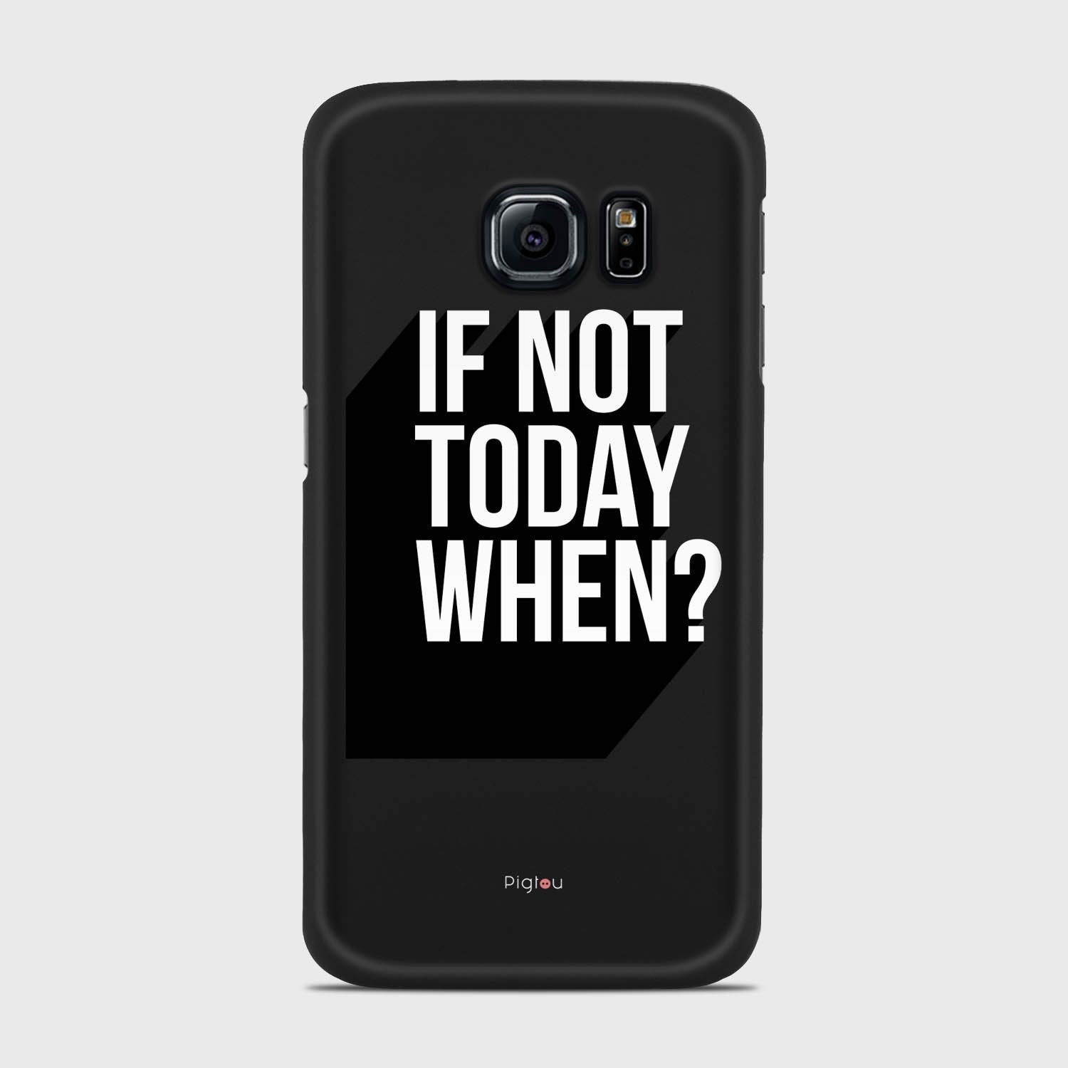 IF NOT TODAY WHEN Samsung Galaxy S6 Edge case - thin fit matte black (D139)