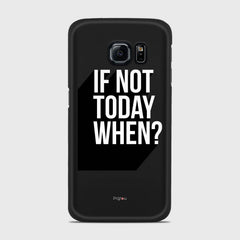 IF NOT TODAY WHEN Samsung Galaxy S6 Edge case - thin fit matte black (D139)