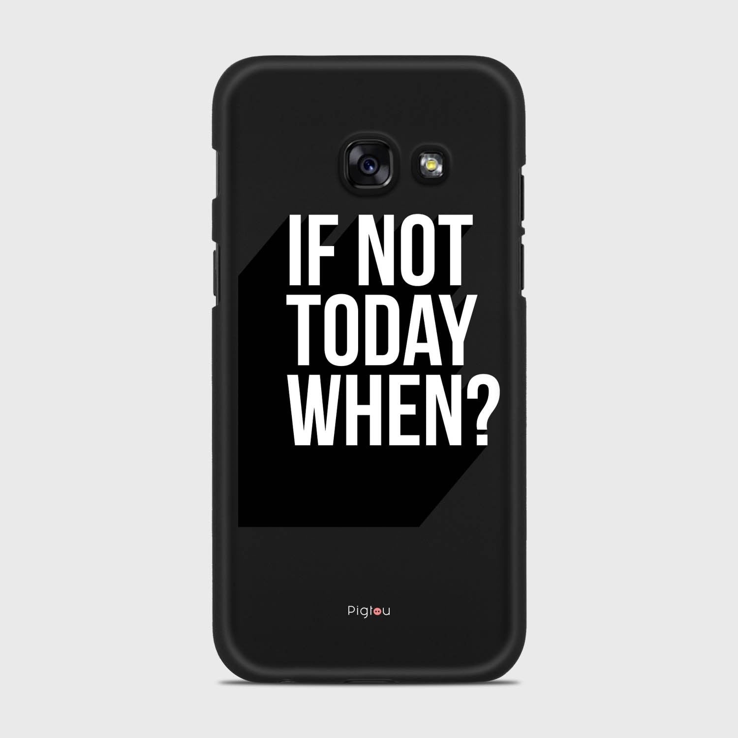 IF NOT TODAY WHEN Samsung Galaxy A3 (2017) case - thin fit matte black (D139)