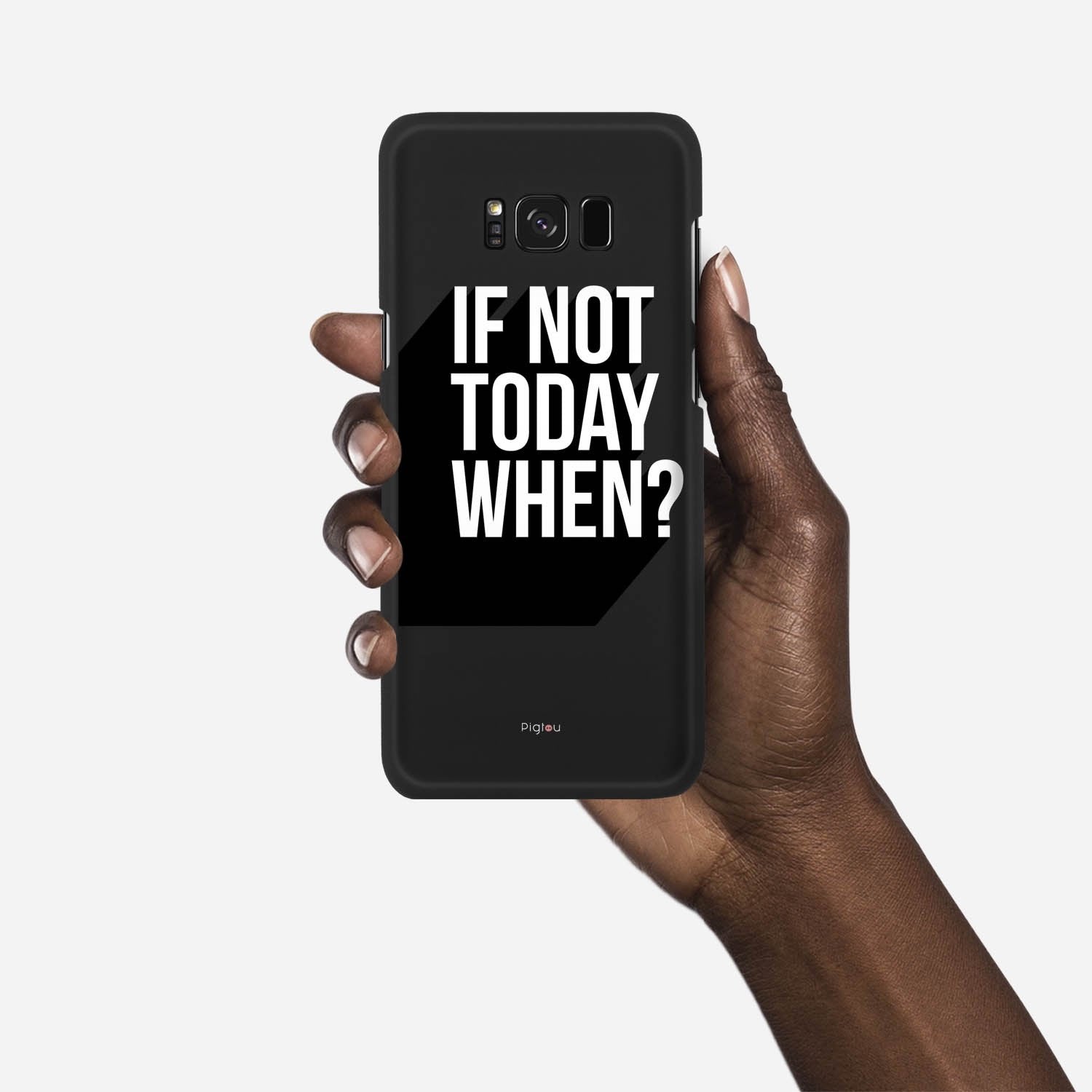 IF NOT TODAY WHEN Samsung Galaxy S8 Plus case - thin fit matte black (D139)