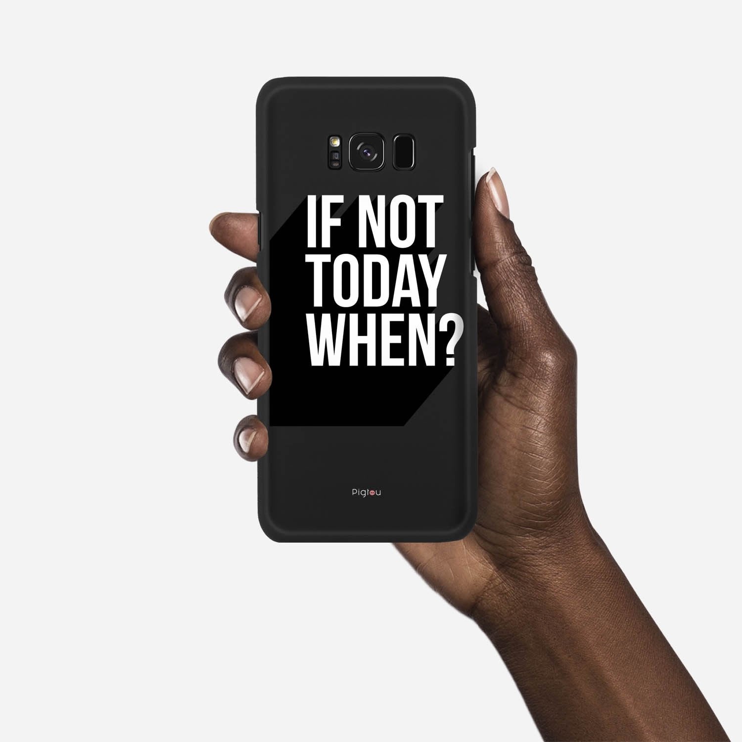 IF NOT TODAY WHEN Samsung Galaxy S8 case - thin fit matte black (D139)