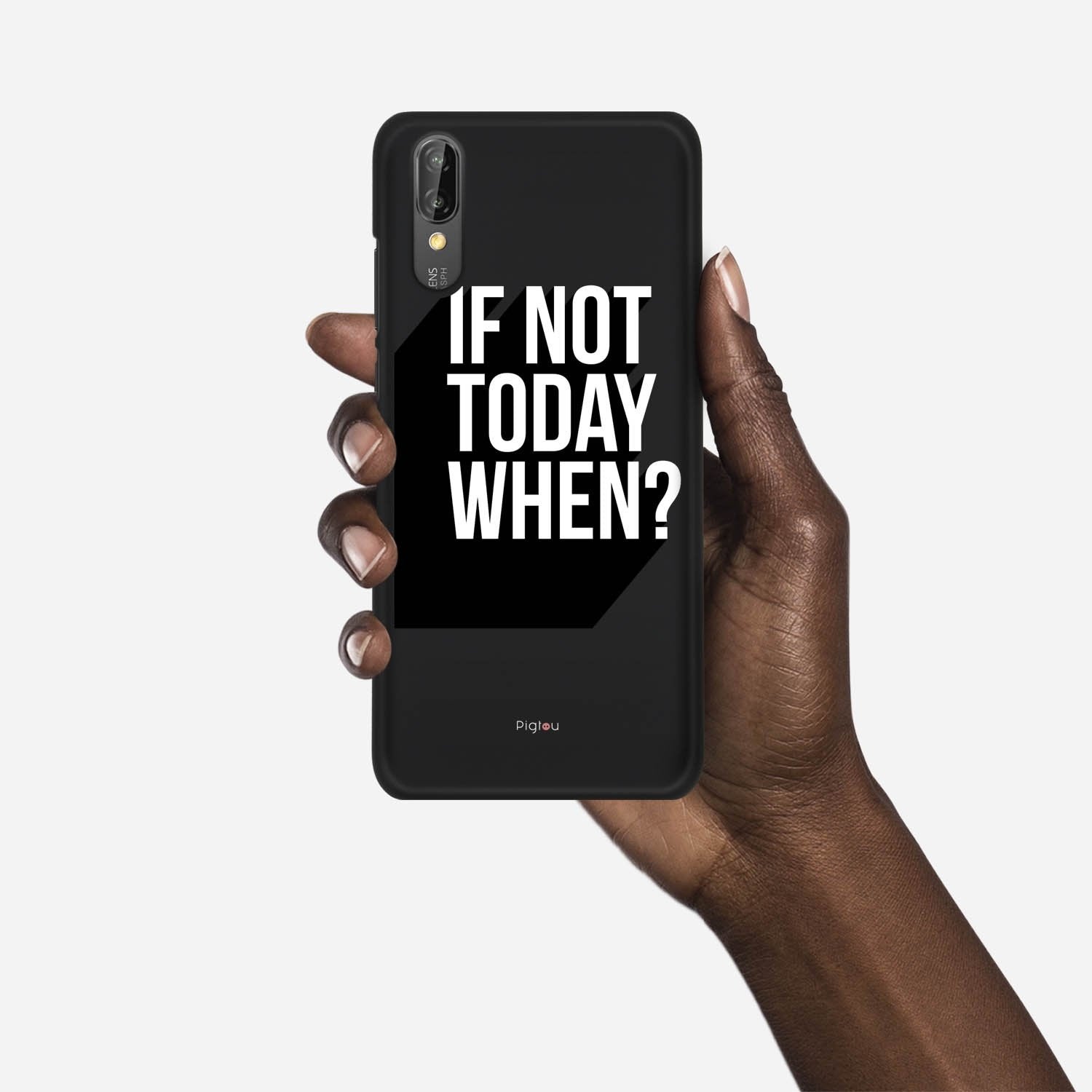 IF NOT TODAY WHEN Huawei P20 case - thin fit matte black (D139)